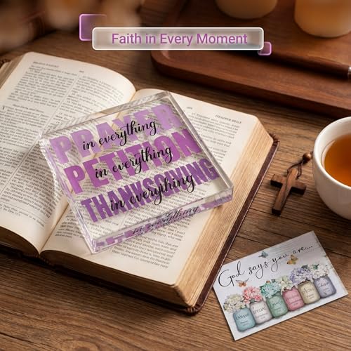 Inspirational Acrylic Desk Decor Sign - 4x4 Inches