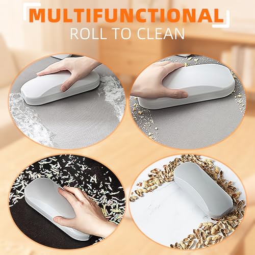 Handheld Crumb Sweeper - Portable Bed & Furniture Dust Remover Grey