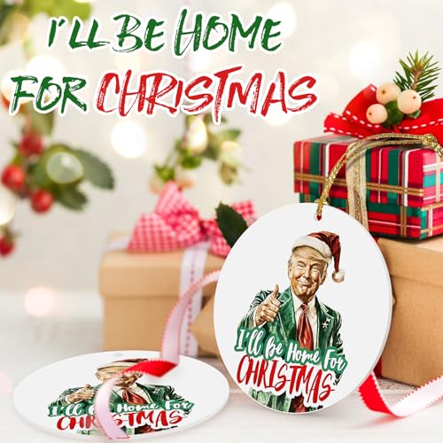 Trump 2024 Christmas Ornament - Patriotic Holiday Decoration