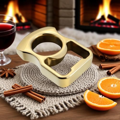 Handcrafted Brass Beer Bottle Opener - Durable Gold Finish Accessory