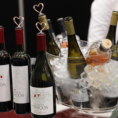 Heart Shape Wine Stoppers - 3 Pack Reusable Bottle Covers