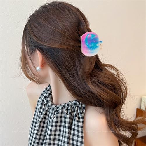 Pumpkin Hair Claw Clip - Cute Acrylic Non-Slip Halloween Hair Accessory