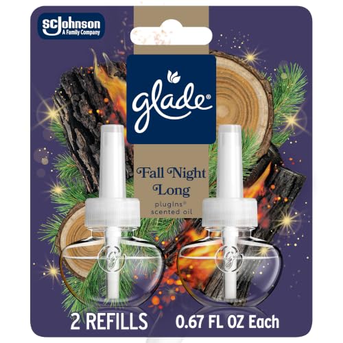 Glade PlugIns Fall Night Long Scented Oil Refills, 2-Pack