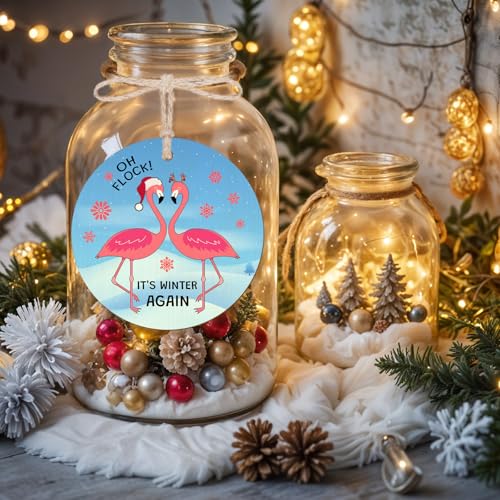 Flamingo Christmas Ornament - Inspirational Gift for Women & Kids