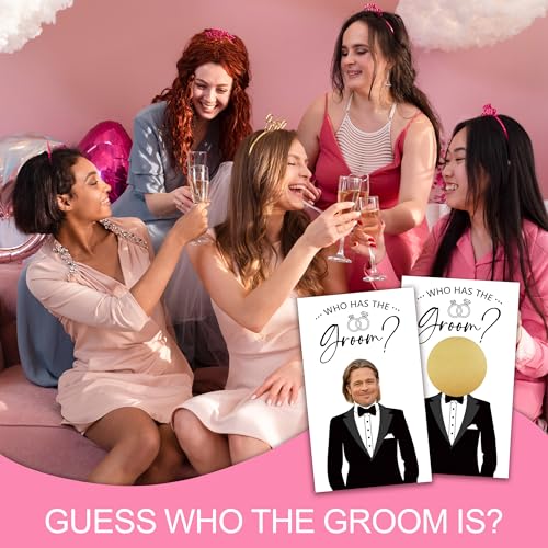 Who Has The Groom Bridal Shower Game - 41 Pcs Scratch Off Cards (White-2)