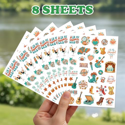 INCOK Showsgirl Temporary Tattoos - 8 Sheets Birthday Party Favors