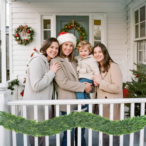 9ft Artificial Cedar Garland with Soft Thick Pine for Christmas Holiday Decor
