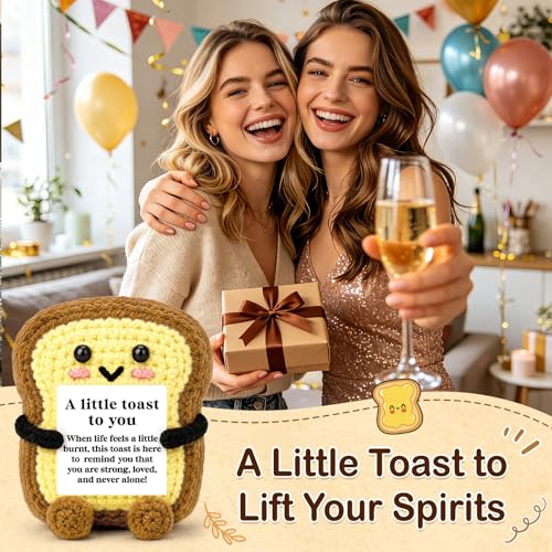 Inspirational Mini Handmade Crochet Toast - A Little Toast to You