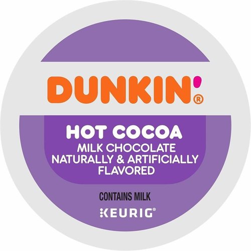 Dunkin' K Cups Dunkin' Milk Chocolate Hot Cocoa, 88 Keurig K-Cup Pods