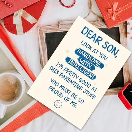 Funny Birthday Card for Son - Humorous Greeting Card from Parents