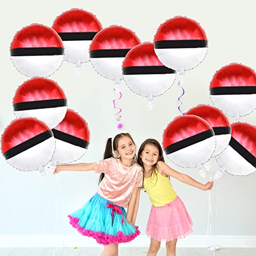 12pcs Cartoon Game Foil Balloons for Birthday Decorations