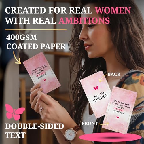 55 Badass Affirmation Cards for Women - Empowerment & Motivation