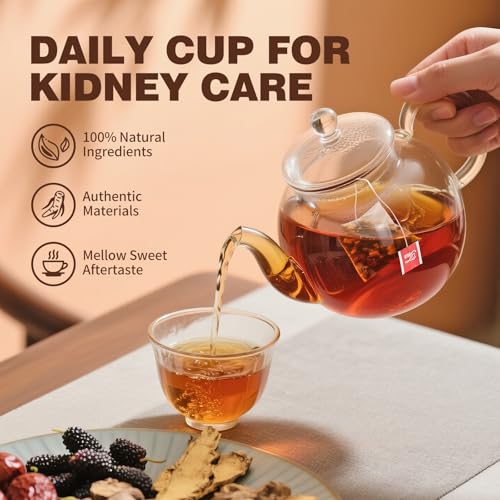 Ginseng Six Treasure Herbal Tea - Kidney Cleanse Detox Tea (30 Bags)