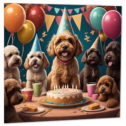 Cute Cockapoo Birthday Card | Premium Eco-Friendly 145mm