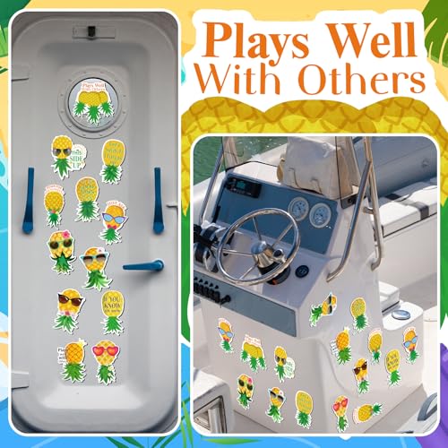 12-Pcs Pineapple Magnets for Cruise Doors & Home Decor