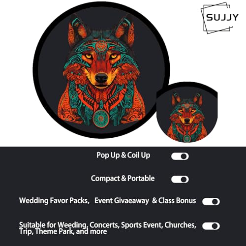 SUJJY 4 Pack Foldable Hand Fans – Pocket-Sized Portable Cooling Fans