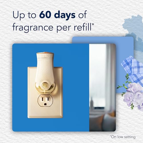 Glade PlugIns Scented Oil Refills, Clean Linen, 2 Count, Long-Lasting Scent