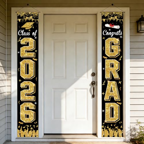 Class of 2026 Graduation Banner - Congrats Grad Outdoor Decor