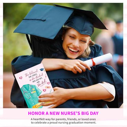 WALENGIF Nurse Graduation Card for Nursing Students and New Nurses