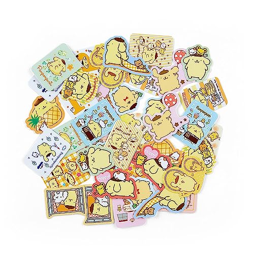 Sanrio Pom Pom Purin Sticker Set with Collectible Card Case