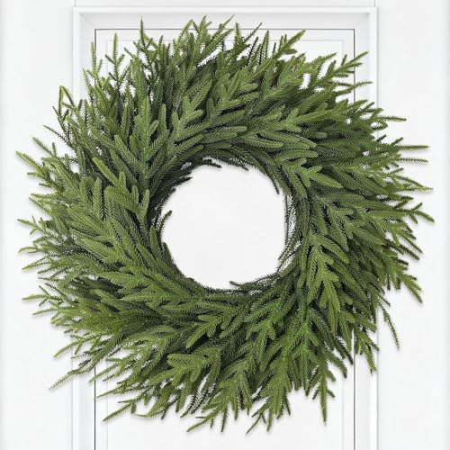 26-Inch Artificial Christmas Wreath for Front Door and Indoor Decor