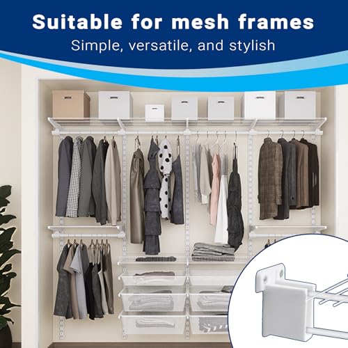 Hufopik 4-Pack Wire Shelf End Brackets for Closet Systems