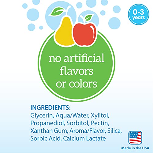 Dr. Brown's Fluoride-Free Baby Toothpaste, Apple Pear, 1.4 oz