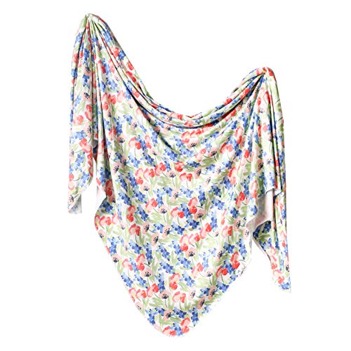 Copper Pearl Large Premium Knit Baby Swaddle Receiving Blanket Wren
