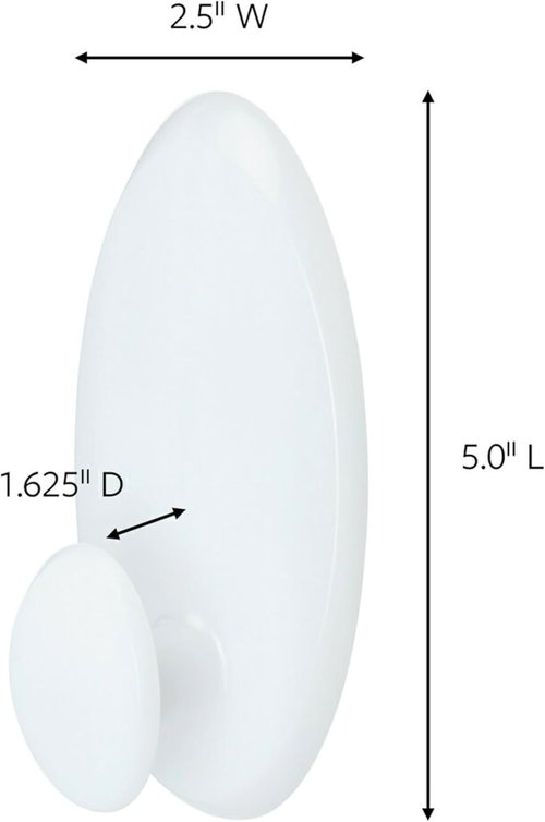 Command Clothes Hanger - Holds Up to 7.5 lb | Fits 3 Plastic or 7 Metal Hangers - Ideal for Laundry Room & Closet