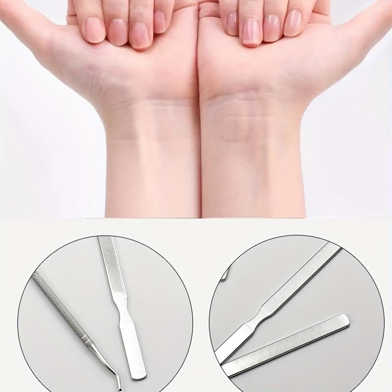 Veloshine Professional Iron Nail Files 2-Piece Manicure Set