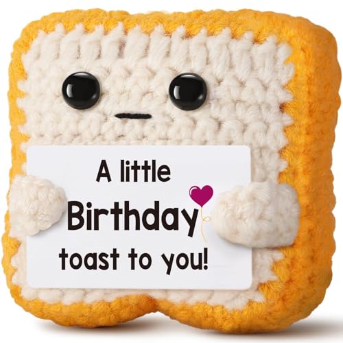 Funny Birthday Toast Crochet Gift - Unique Keepsake & Decor
