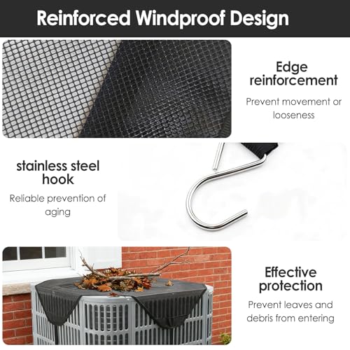 BESTMAN MARINE 36"x36" Breathable Mesh Air Conditioner Cover for Outside