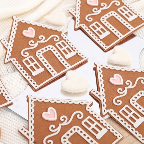 Felt Gingerbread House Garland - Christmas Party Decorations