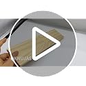 Wooden Earring Display Stand with 3 Slots for Jewelry and Business Cards