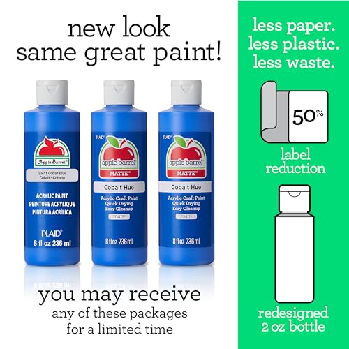 Apple Barrel 8 oz Acrylic Paint - Canary Yellow for Crafts