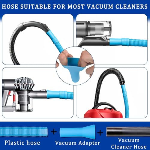 Universal Dryer Vent Vacuum Hose Attachment - Flexible Lint Cleaner
