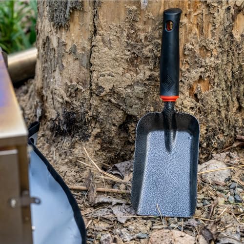 TAISOCA Manganese Steel Fireplace Ash Shovel 12.6" Wood Stove & Grill Ash Scoop