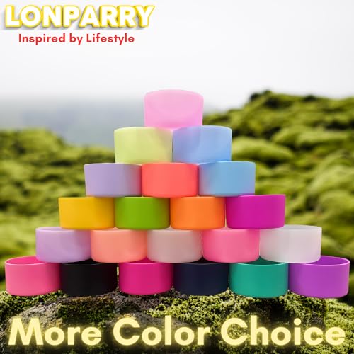 4-Pack Silicone Boot for Stanley Cup 40 30 OZ, Tumbler Boot for Stanley IceFlow 20OZ 30OZ, Bottom Protector for Stanley Cup Accessories Protective Sleeve Bumper