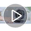 Table Fans Utra-quiet,Digital Display Rechargeable USB Fan,0-100%