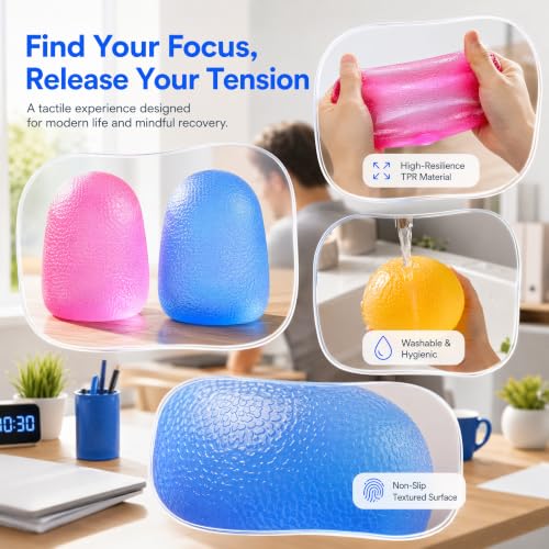 Jumbo Purple Squishy Stress Ball Figurine – Soft Silicone Sensory Toy