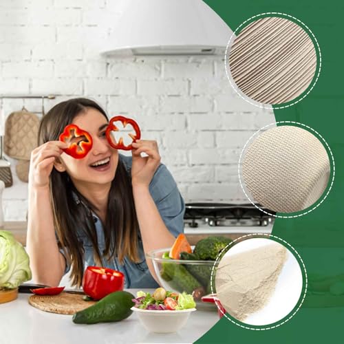 100 Pack 8oz Compostable Paper Bowls - Heavy-Duty Biodegradable Bowls for Soup, Salad, Ice Cream