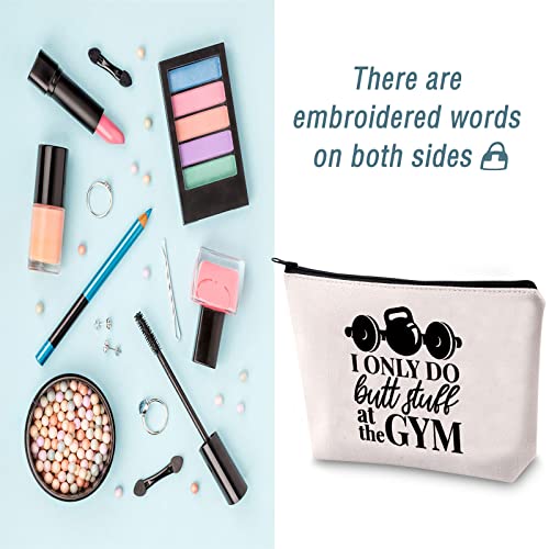 LEVLO Funny Gym Makeup Bag Fitness Workout Gift Pouch