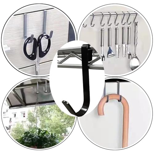 DSkoiph 20 Pcs J Shaped Stainless Steel Hook Set for Home & Office
