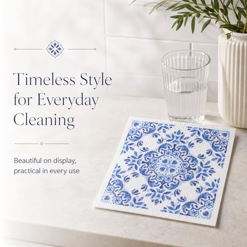 Geometry Microfiber Cleaning Cloths - 6 Pack, Reusable & Absorbent