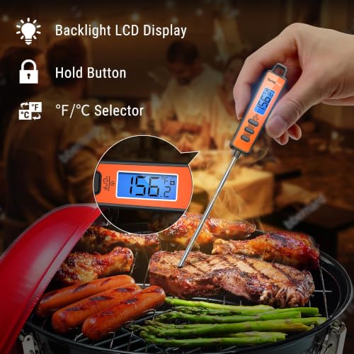 TempPro TempSwift 1-Second Digital Meat Thermometer with Long Probe