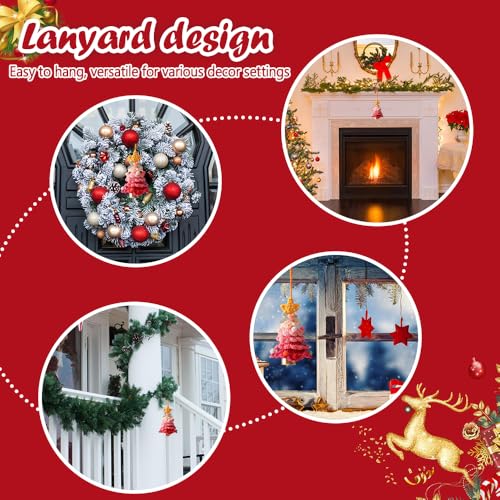 Handmade Crochet Christmas Tree Ornament with Bell - Festive Holiday Decor