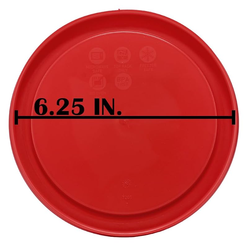 Pyrex 7201-PC Poppy Red 4-Cup Food Storage Lid - BPA-Free