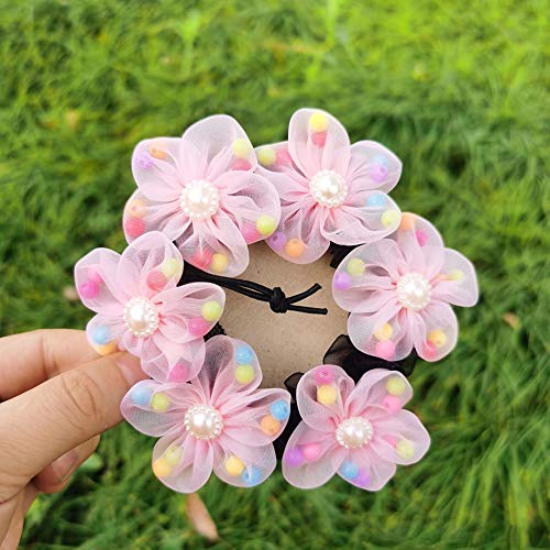 GSHLLO 3 PCS Girls Ballet Bun Covers Dance Hair Nets Snoods