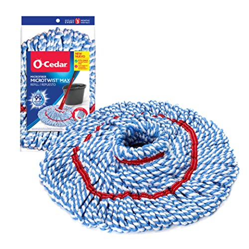 O-Cedar MicroTwist MAX Mop Head Replacement - Genuine Microfiber Refill