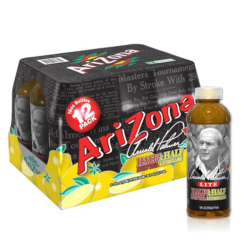 AriZona Arnold Palmer Half and Half Lite Iced Tea & Lemonade, 16 Oz (12 Pack)